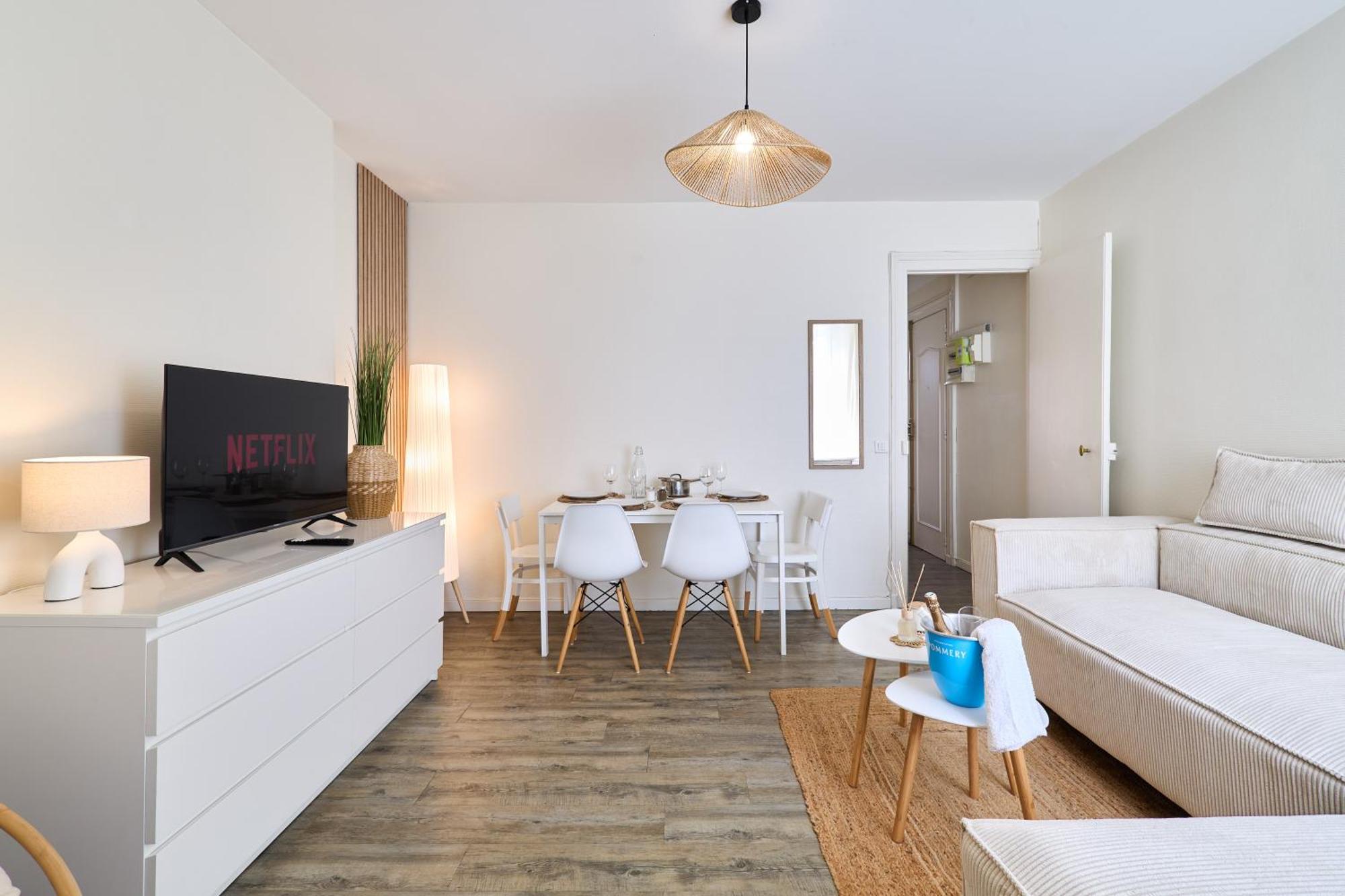 Appartement Le Petillant, Gare Centre-ville, Netflix, Wifi *